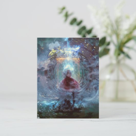 Niet-insluitbare necromancer briefkaart (Staand voorkant)