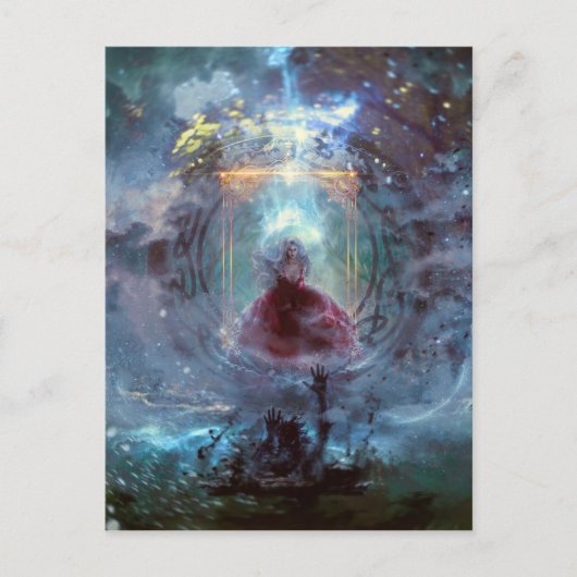 Niet-insluitbare necromancer briefkaart (Voorkant)