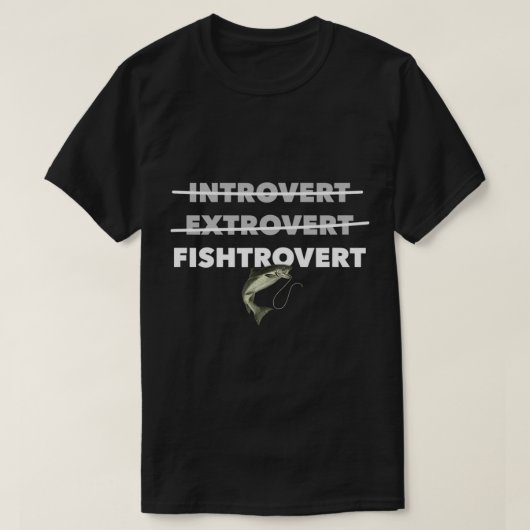 Niet introverteren noch extravert enkel verwijzen t-shirt (Design voorkant)