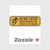 Niet invoeren: Dragon Migration Weathered Sign Sticker (Vel)