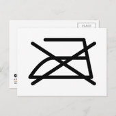 NIET IRON! BRIEFKAART (Voorkant / Achterkant)