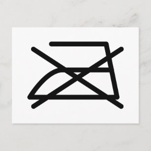 NIET IRON! BRIEFKAART