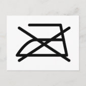 NIET IRON! BRIEFKAART (Voorkant)