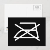 NIET IRON! BRIEFKAART (Voorkant / Achterkant)