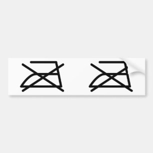 NIET IRON! BUMPERSTICKER