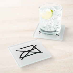 NIET IRON! GLAZEN ONDERZETTER