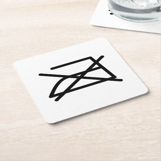 NIET IRON! KARTONNEN ONDERZETTERS (Schuin)