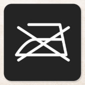 NIET IRON! KARTONNEN ONDERZETTERS (Voorkant)