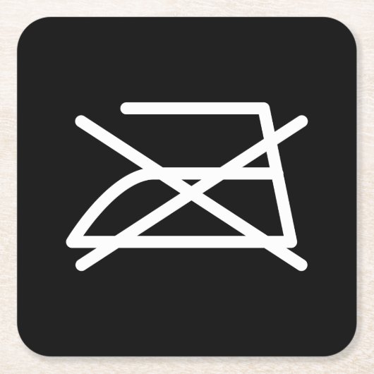 NIET IRON! KARTONNEN ONDERZETTERS (Voorkant)