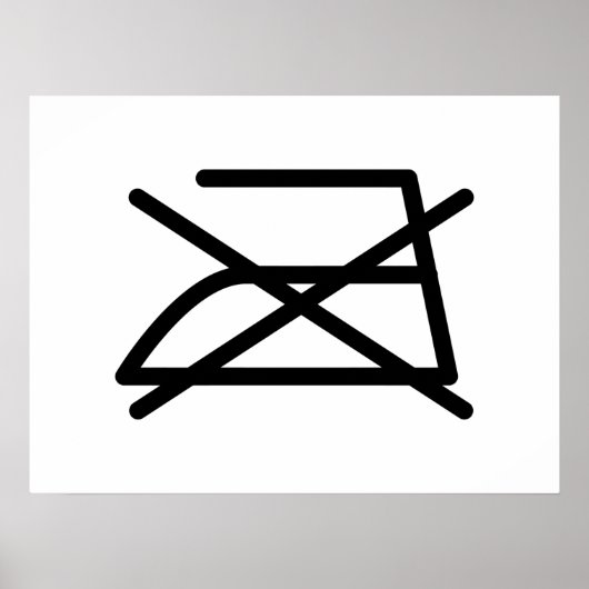 NIET IRON! POSTER (Voorkant)