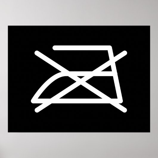 NIET IRON! POSTER (Voorkant)