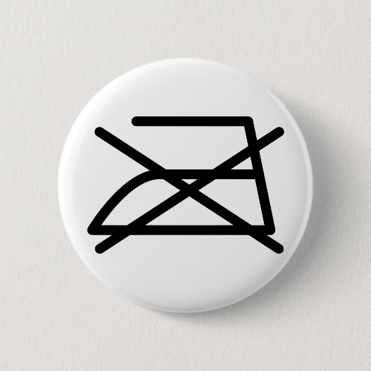 NIET IRON! RONDE BUTTON 5,7 CM (Voorkant)