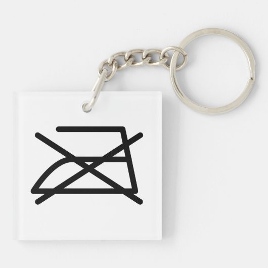 NIET IRON! SLEUTELHANGER (Achterkant)