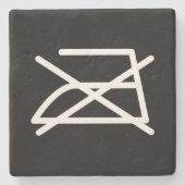 NIET IRON! STENEN ONDERZETTER (Voorkant)