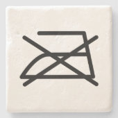 NIET IRON! STENEN ONDERZETTER (Voorkant)