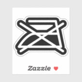 NIET IRON! STICKER (Vel)