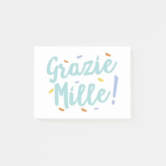 niet italiaans , maar ondersteunend , niet italiaa post-it® notes (Voorkant)