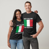 Niet Italiaans maar ondersteunend T-shirt (Unisex)