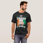 Niet Ivoriaans, maar ondersteunend reisbureau Ivor T-shirt (Voorkant volledig)
