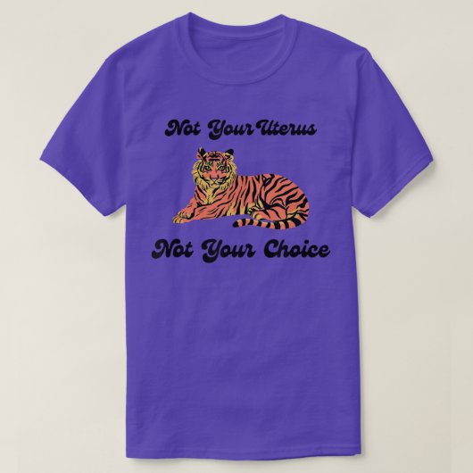Niet je baarmoeder of vrouw Pro T-shirt (Design voorkant)