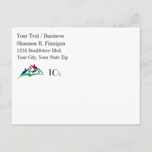 Niet je basis Briefkaart - Vastgoed - Bekijk terug (Voorkant)