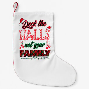 Niet je familie overdekken kleine kerstsok