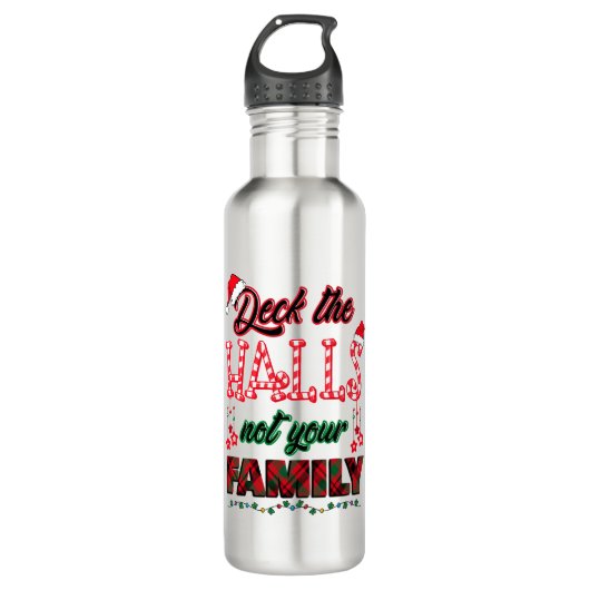 Niet je familie overdekken waterfles  (Voorkant)