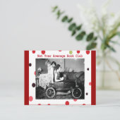 Niet je gemiddelde boekenclub briefkaart (Staand voorkant)