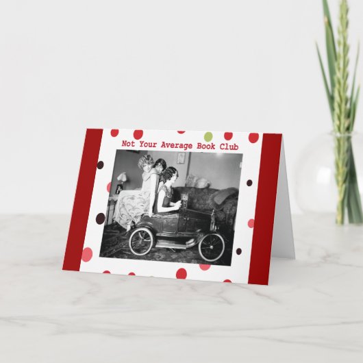 Niet je gemiddelde boekenclub kaart (Voorkant)