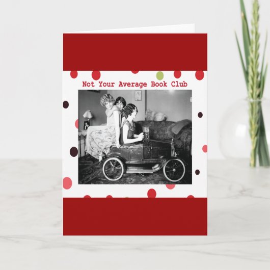 Niet je gemiddelde boekenclub kaart (Voorkant)