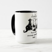 Niet je gemiddelde gekke kat Lady gepersonaliseerd Mok (Voorkant links)