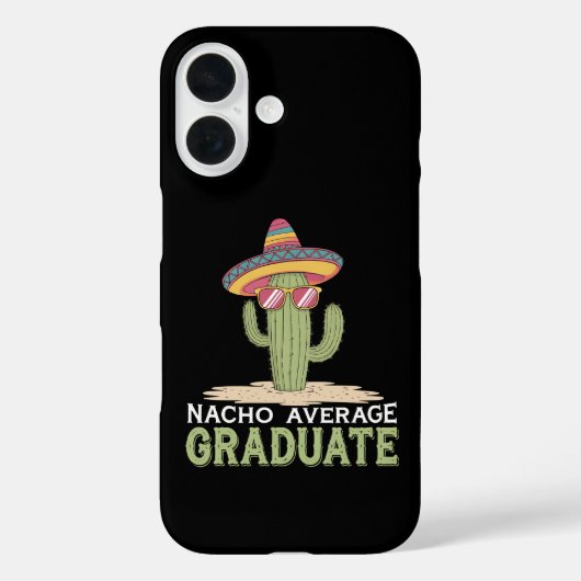 Niet je gemiddelde Nacho afgestudeerde Cactus afst Case-Mate iPhone Case (Achterkant)