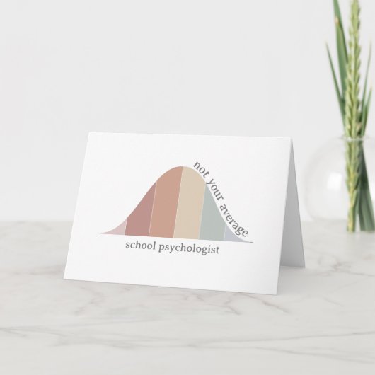 Niet je gemiddelde School Psycholoog Bedankkaart (Voorkant)