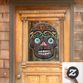Niet je gemiddelde Sugar Skull V2 Window Cling Raamsticker