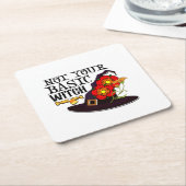 Niet je gewone heks kartonnen onderzetters (Schuin)