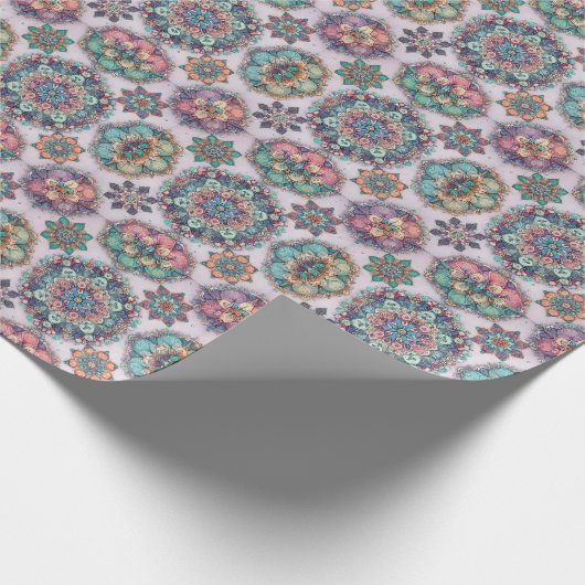 Niet je gewone sneeuwvlokken cadeaupapier (Hoek)