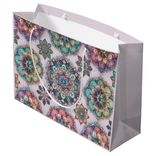 Niet je gewone sneeuwvlokken groot cadeauzakje (Achterkant Gekanteld)