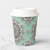 Niet je gewone sneeuwvlokken II Papieren Bekers (Voorkant)