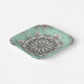 Niet je gewone sneeuwvlokken II Papieren Bordje (Gebogen)