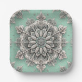 Niet je gewone sneeuwvlokken II Papieren Bordje (Voorkant)