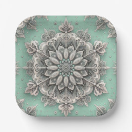 Niet je gewone sneeuwvlokken II Papieren Bordje