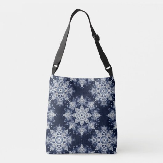 Niet je gewone sneeuwvlokken III Crossbody Tas (Achterkant)
