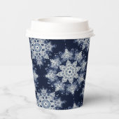 Niet je gewone sneeuwvlokken III Papieren Bekers (Achterkant)