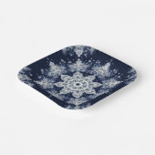 Niet je gewone sneeuwvlokken III Papieren Bordje (Gebogen)