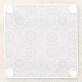 Niet je gewone sneeuwvlokken IV Glazen Onderzetter (Achterkant)