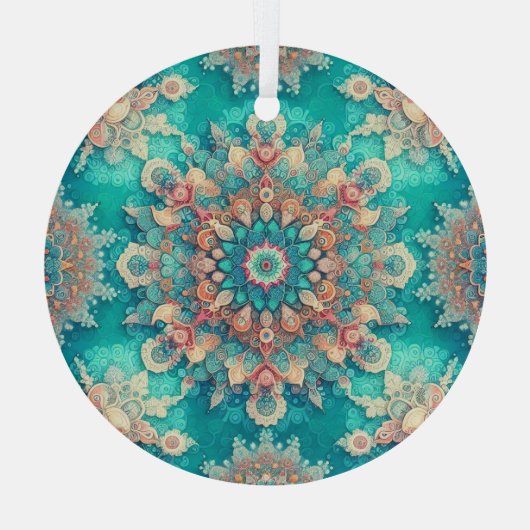 Niet je gewone sneeuwvlokken V Glas Ornament (Achterkant)