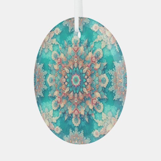 Niet je gewone sneeuwvlokken V Glas Ornament (Voorkant links)