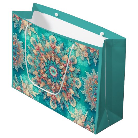 Niet je gewone sneeuwvlokken V Groot Cadeauzakje (Voorkant Gekanteld)