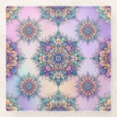 Niet je gewone sneeuwvlokken VI Glazen Onderzetter (Voorkant)