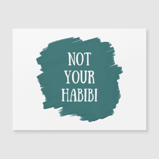 Niet je Habibi (Voorkant)
